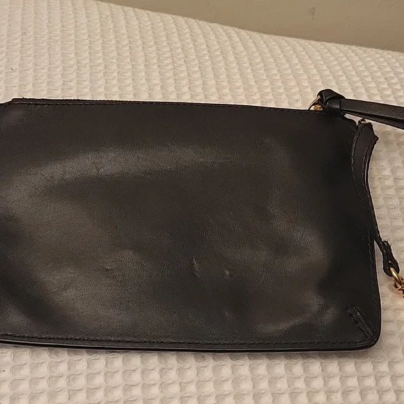 Tory Burch Black Leather Pouch - Picture 3 of 3